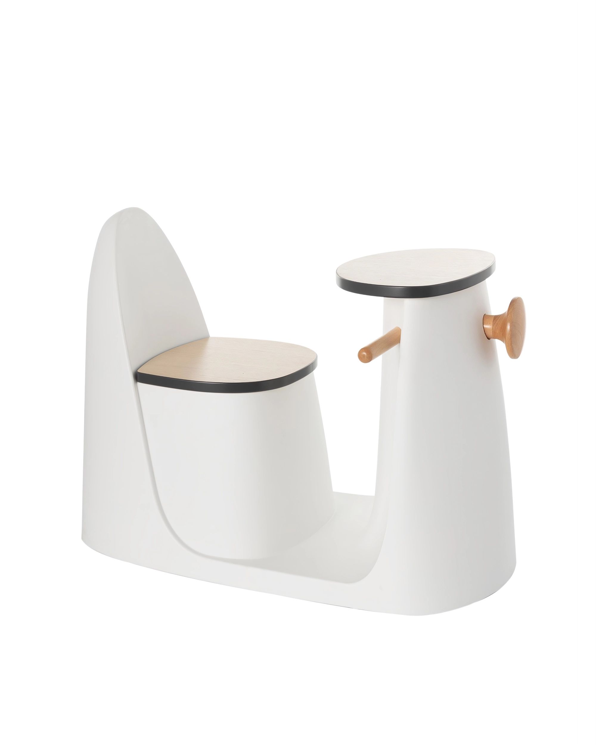 Krzesełko ze stolikiem 2w1 Vespo white (hover)
