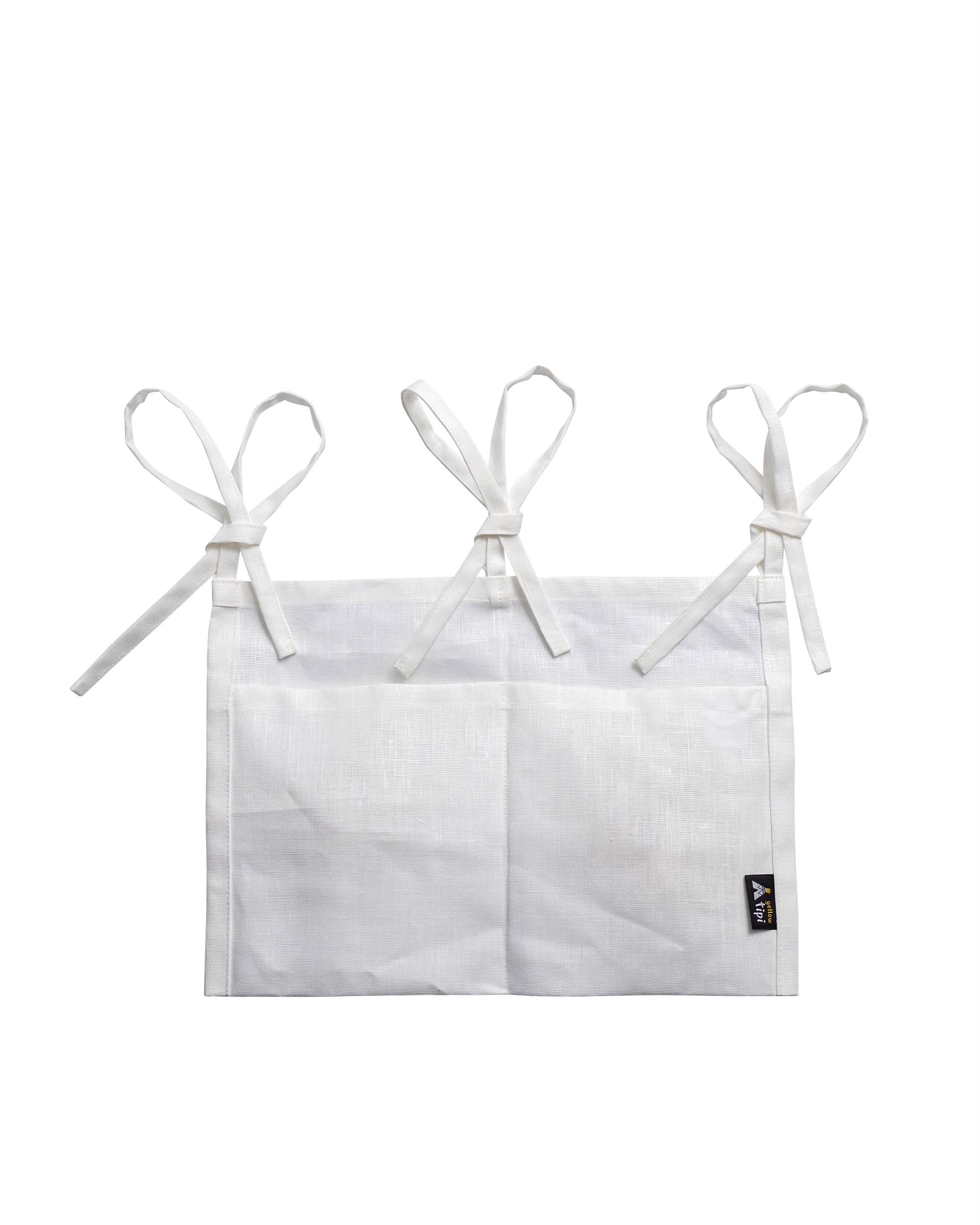 Organizer na łóżeczko Linen White