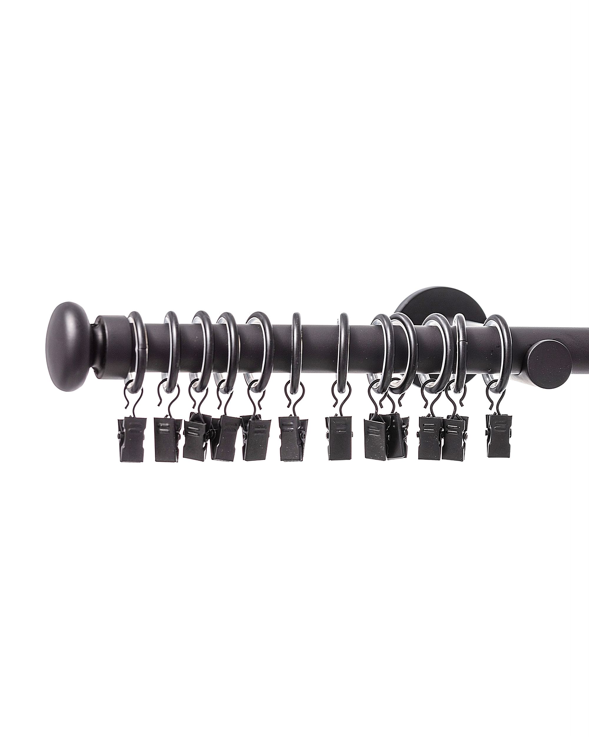 Karnisz pojedynczy Modern black matt 160cm (hover)