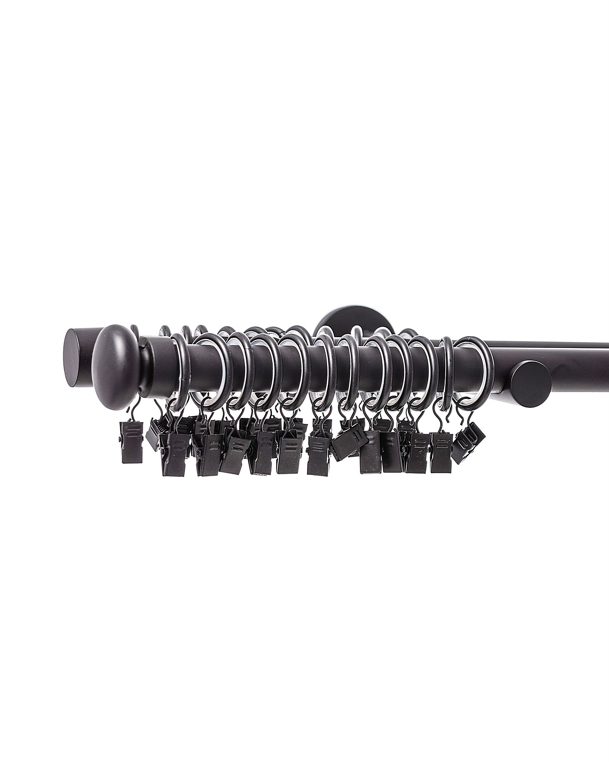 Karnisz podwójny Modern black matt 240cm (hover)