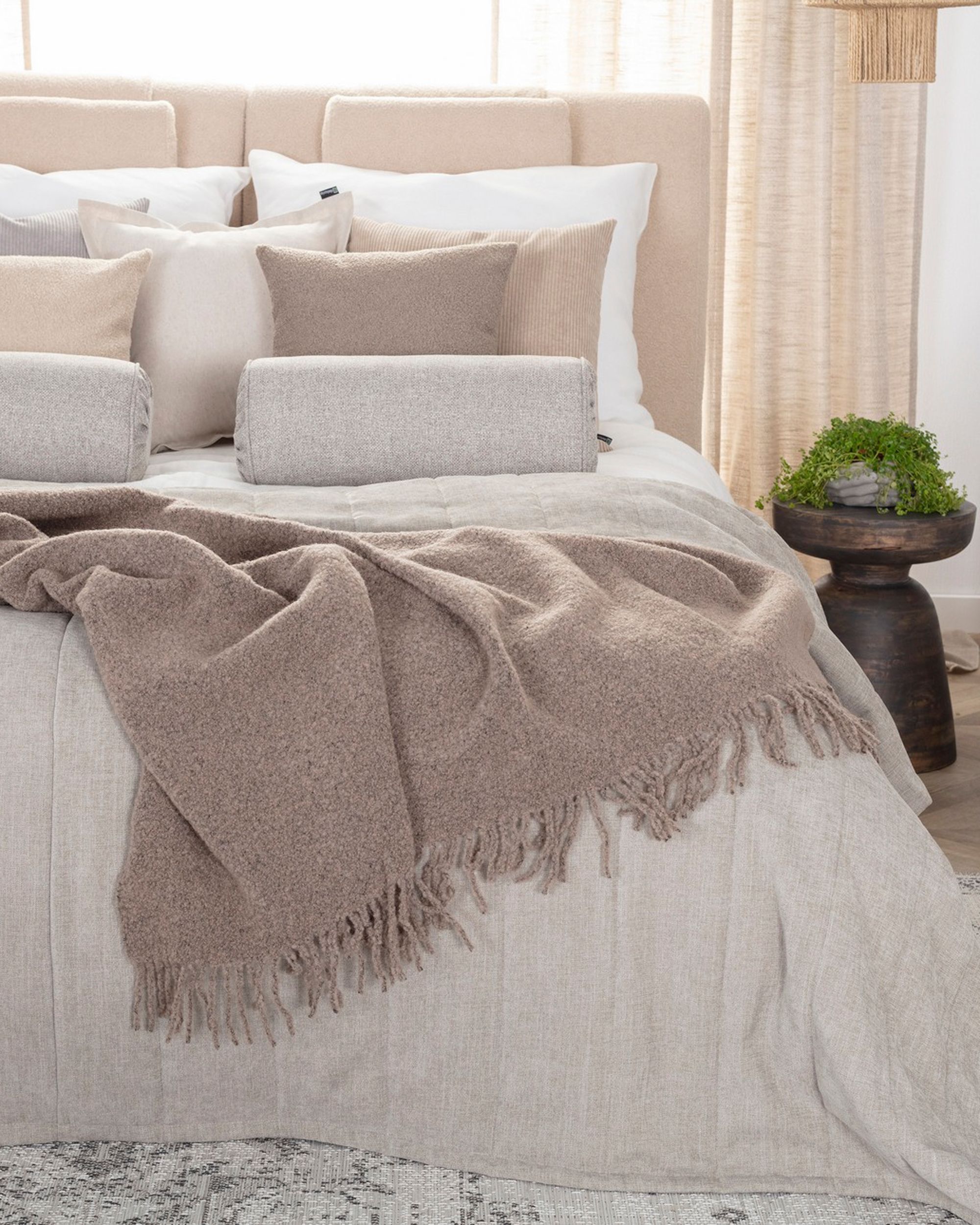 Pled Boucle 140x200cm natural