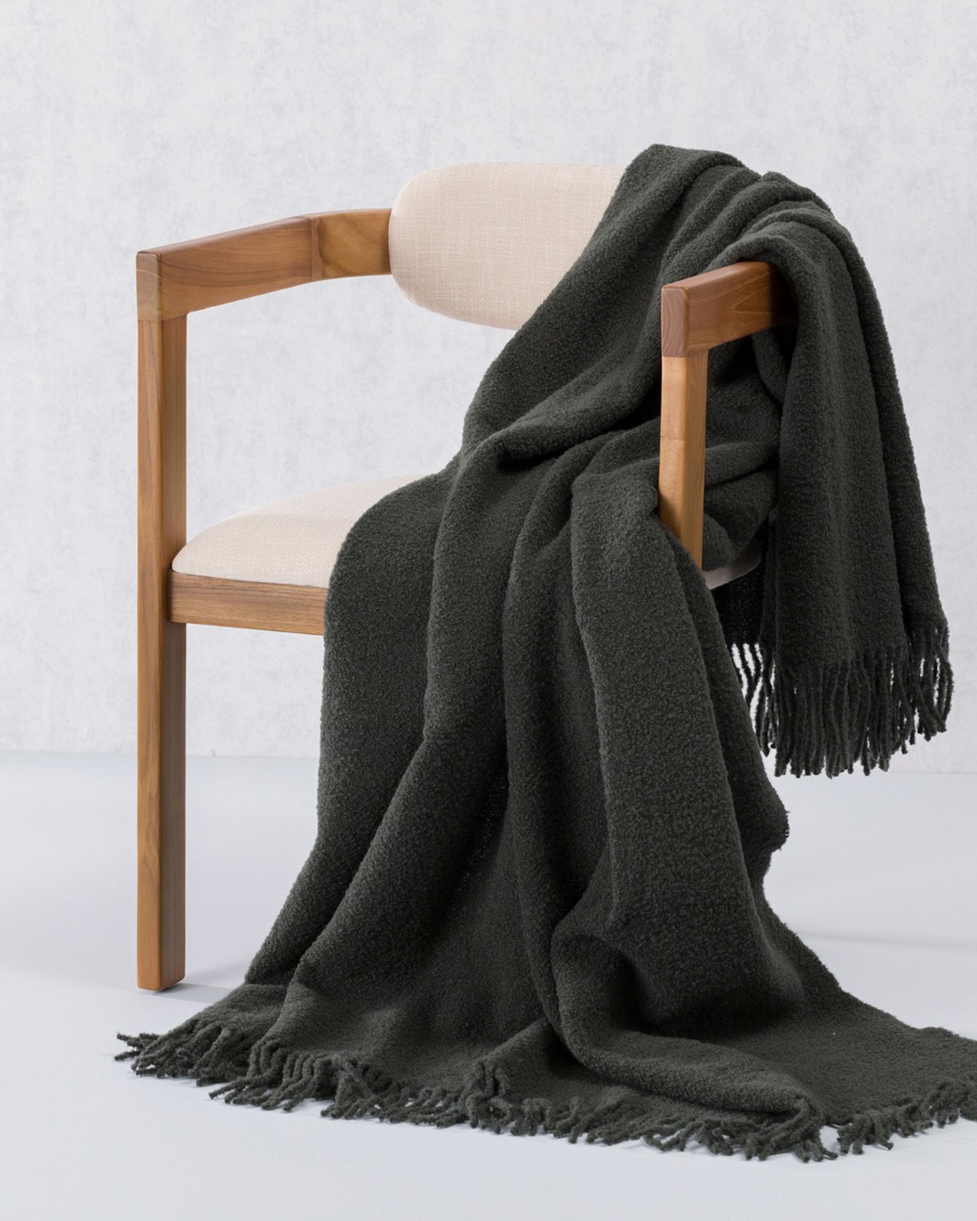 Pled Boucle 140x200cm laurel green