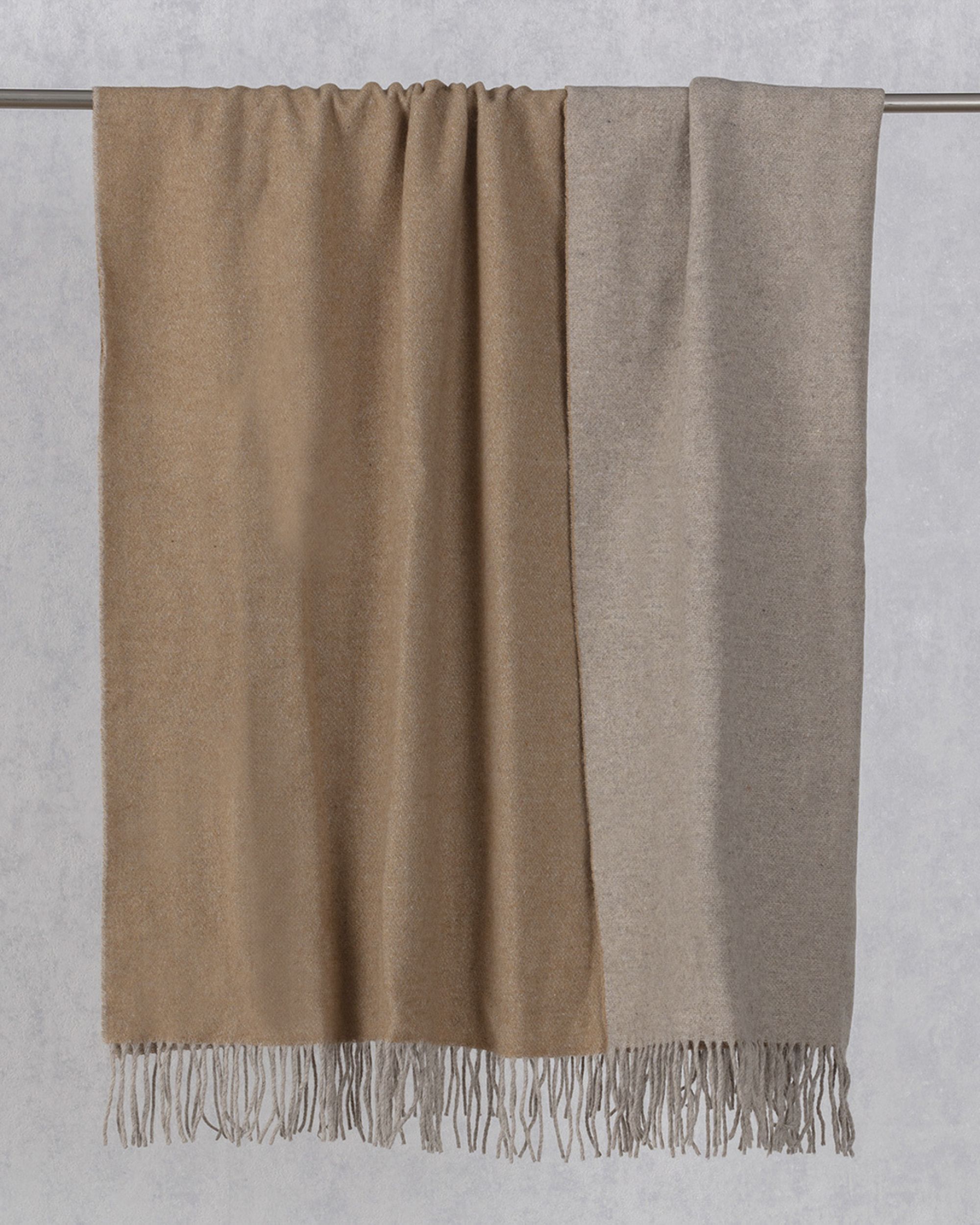 Pled Merinos 140x200 cm melange toffee (hover)