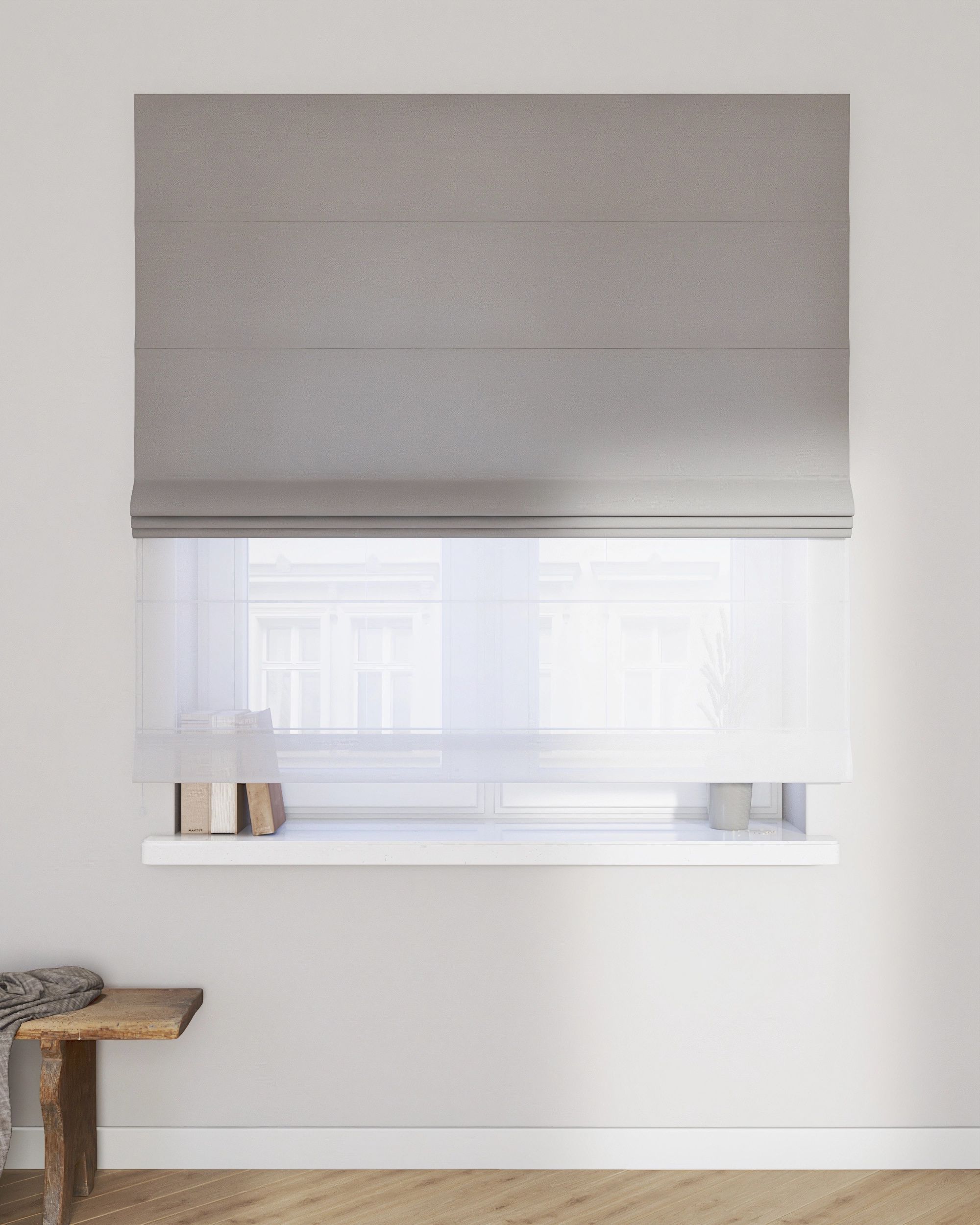 Roleta rzymska Duo kolor szary (hover)